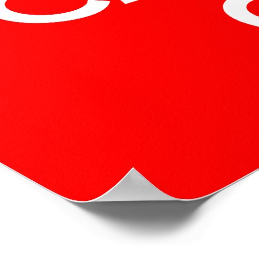 Kalm houden en doorgaan poster (Hoek)