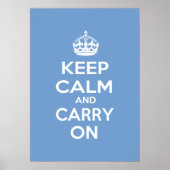 Kalm houden en doorgaan poster (Voorkant)