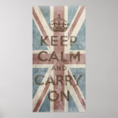  kalm houden en doorgaan poster (Voorkant)