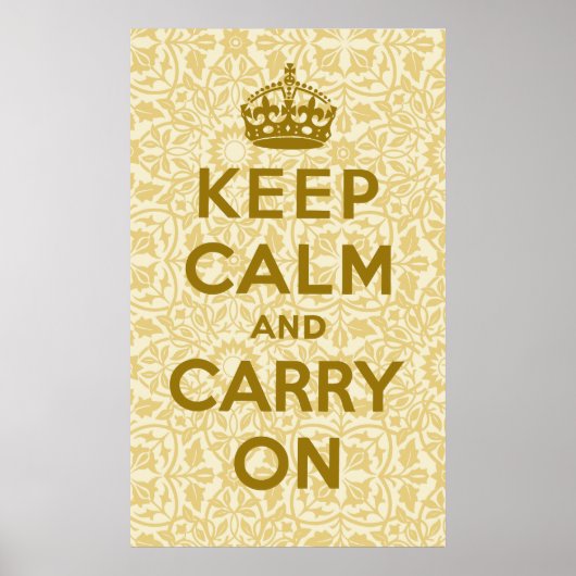 Kalm houden en doorgaan poster (Voorkant)