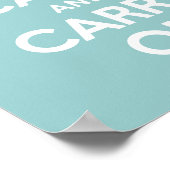 Kalm houden en doorgaan poster (Hoek)