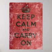  kalm houden en doorgaan poster (Voorkant)