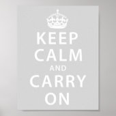 Kalm houden en doorgaan poster (Voorkant)