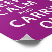 Kalm houden en doorgaan poster (Hoek)