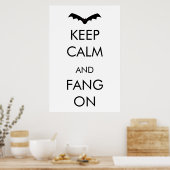 Kalm houden en doorgaan poster (Keuken)