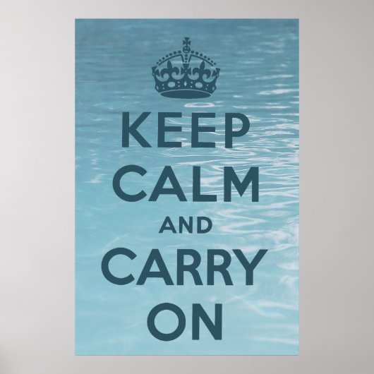 Kalm houden en doorgaan poster (Voorkant)