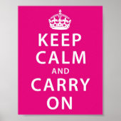 Kalm houden en doorgaan poster (Voorkant)