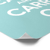 Kalm houden en doorgaan poster (Hoek)