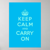 kalm houden en doorgaan poster (Voorkant)