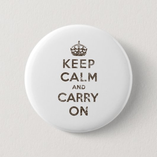 kalm houden en doorgaan ronde button 5,7 cm (Voorkant)
