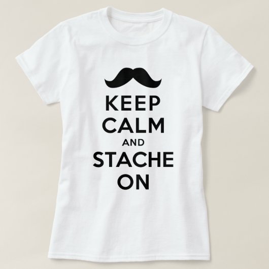 Kalm houden en doorgaan t-shirt (Design voorkant)
