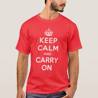 Kalm houden en doorgaan t-shirt