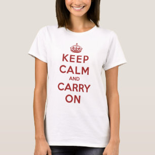 Kalm houden en doorgaan t-shirt