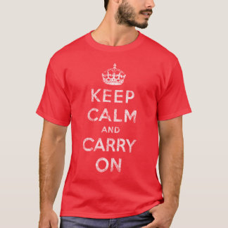 Kalm houden en doorgaan t-shirt