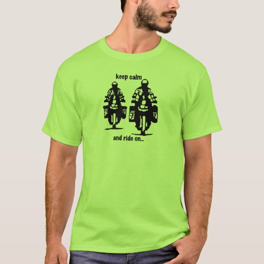 kalm houden en doorgaan t-shirt (Voorkant)