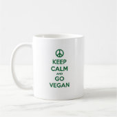 Kalm houden en doorgaan VEGAN Koffiemok (Links)