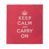 Kalm houden en doorgaan | VINTAGE Notitieblok (Voorkant)