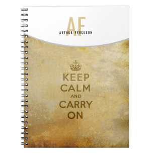 Kalm houden en doorgaan   VINTAGE Notitieboek