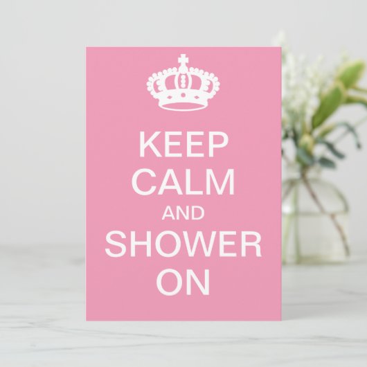 Kalm houden en douchen ingeschakeld kaart (Staand voorkant)