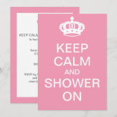 Kalm houden en douchen ingeschakeld kaart (Voorkant / Achterkant)