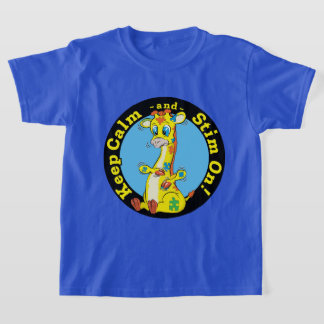 Kalm houden en draaien aan t-shirt
