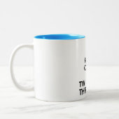 Kalm houden en draaien met de schroefdraad - Dirt  Tweekleurige Koffiemok (Links)