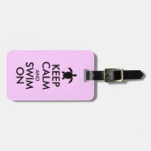 Kalm houden en draaien op aangepast Zee Bagagelabel (Voorkant horizontaal)