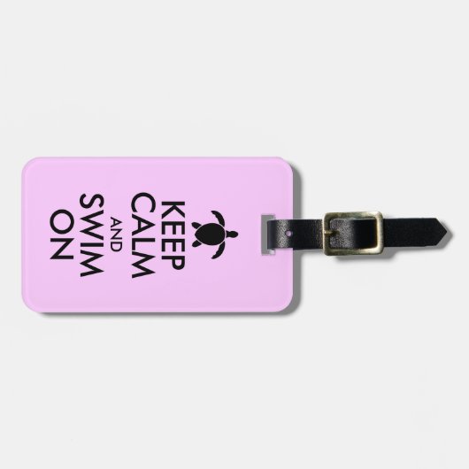 Kalm houden en draaien op aangepast Zee Bagagelabel (Voorkant horizontaal)