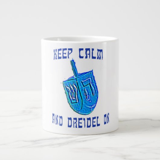 Kalm houden en Dreidel aan Grote Koffiekop (Voorkant)