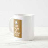 Kalm houden en Drijfstof Koffiemok (Voorkant links)