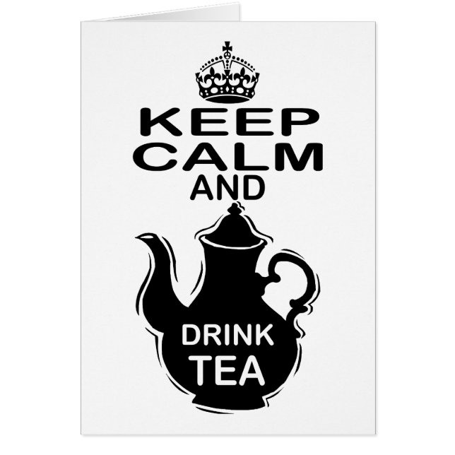 Kalm houden en Drink thee (Voorkant)