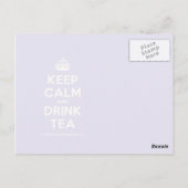 Kalm houden en Drink thee Briefkaart (Achterkant)