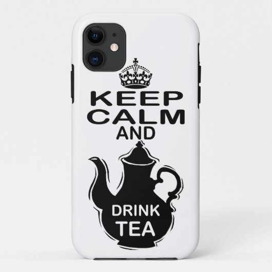 Kalm houden en Drink thee Case-Mate iPhone Case (Achterkant)