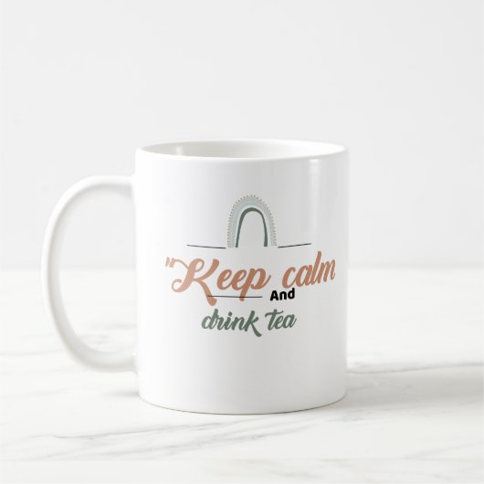 Kalm houden en Drink thee Koffiemok (Links)