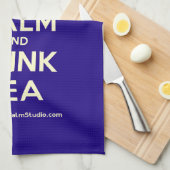 Kalm houden en Drink thee Theedoek (Quarter Fold)