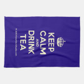 Kalm houden en Drink thee Theedoek (Horizontaal)