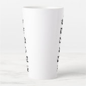 Kalm houden en Drink Wijn latte Mok (Voorkant)