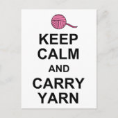 Kalm houden en droog houden briefkaart (Voorkant)