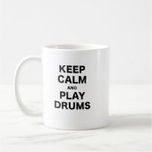 Kalm houden en Drums afspelen Koffiemok (Links)