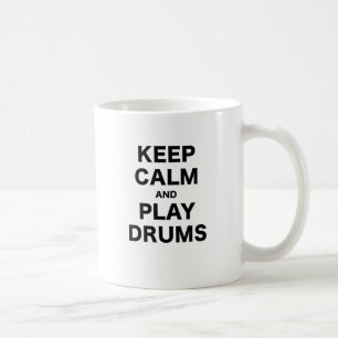 Kalm houden en Drums afspelen Koffiemok