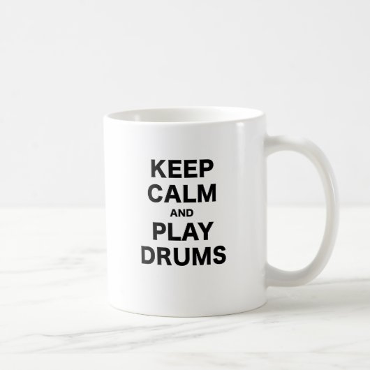 Kalm houden en Drums afspelen Koffiemok (Rechts)