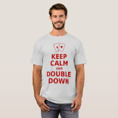 Kalm houden en dubbellaags houden t-shirt (Voorkant volledig)