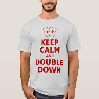 Kalm houden en dubbellaags houden t-shirt