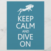 Kalm houden en duiken op aangepaste kleurflyers flyer (Voorkant)