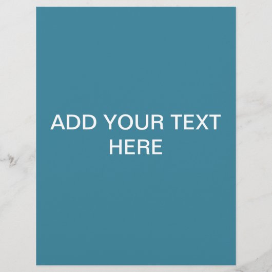 Kalm houden en duiken op aangepaste kleurflyers flyer (Achterkant)