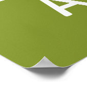 Kalm houden en een aangepast poster op maat worden (Hoek)