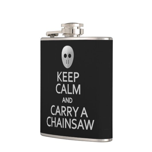 Kalm houden en een aangepaste kolf voor kettingzag heupfles (Links)