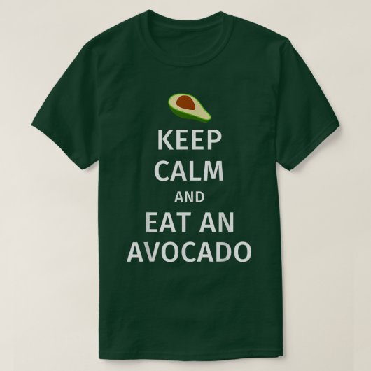 Kalm houden en een advocaat eten t-shirt (Design voorkant)