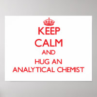 Kalm houden en een analytische chemicus vasthouden