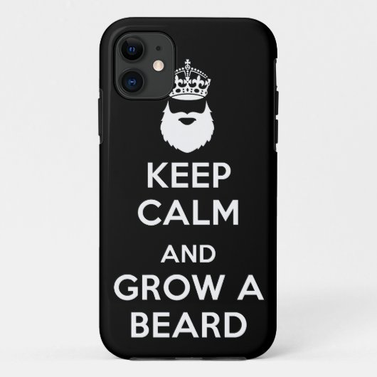 Kalm houden en een baard kweken Case-Mate iPhone case (Achterkant)